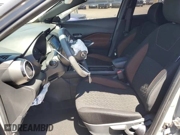 2023 Nissan Kicks SR with VIN 3N1CP5DV1PL482635, listed as a Copart auction lot 66876275 with 24,567 mi miles and Salvage title. Bid and sale history available at DreamBid. Image 7.