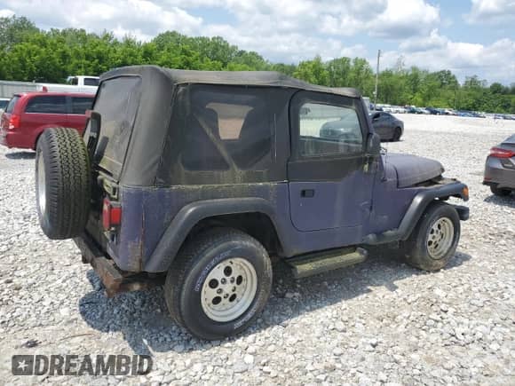 1997 Jeep Wrangler Sport with VIN 1J4FY19S8VP446600, listed as a Copart auction lot 60625905 with 70,322 mi miles and Clean title. Bid and sale history available at DreamBid. Image 3.