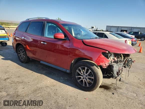 2014 Nissan Pathfinder S with VIN 5N1AR2MN1EC661503, listed as a Copart auction lot 69694635 with 151,311 mi miles and Salvage title. Bid and sale history available at DreamBid. Image 4.