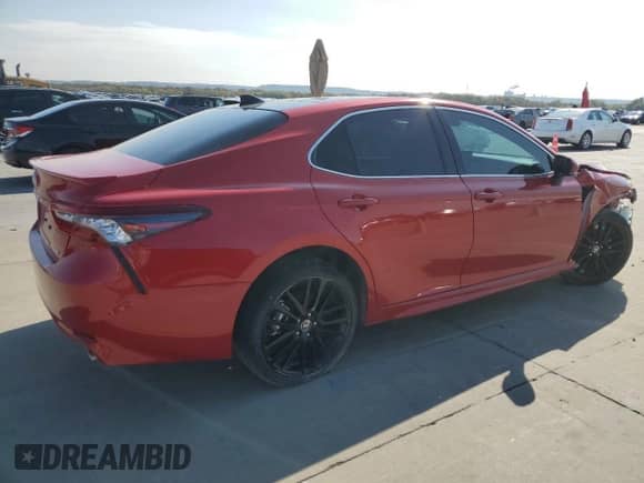 2022 Toyota Camry XSE with VIN 4T1K61AK1NU071765, listed as a Copart auction lot 78432024 with 12,038 mi miles and Salvage title. Bid and sale history available at DreamBid. Image 3.