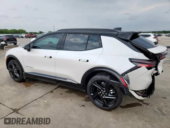 2025 Chevrolet Equinox EV RS с VIN 3GN7DSRP6SS176780, выставлен на аукционе Copart как лот 57527975 с пробегом 3 502 миль миль и Чистый • Clean title. История ставок и продаж доступна на DreamBid. Изображение 2.