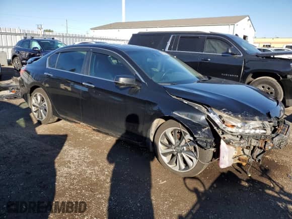 2013 Honda Accord EX-L z VIN 1HGCR2F99DA800284, wystawiony jako Copart lot #84238085 z przebiegiem 258 290 mil mil oraz Czysty tytuł • Clean title. Historia ofert i sprzedaży dostępna na DreamBid. Obrazek 4.