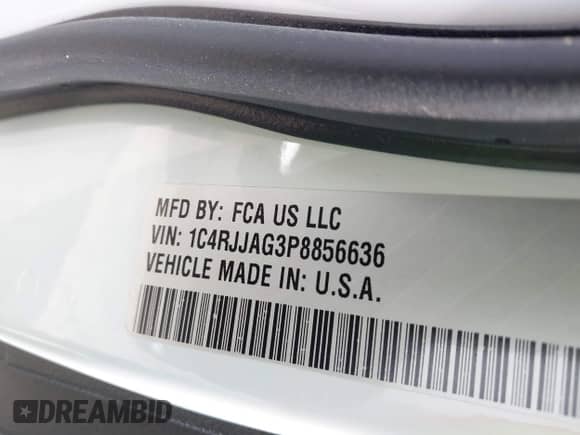 2023 Jeep Grand Cherokee Altitude с VIN 1C4RJJAG3P8856636, выставлен на аукционе IAAI как лот 42185485 с пробегом 44 874 миль миль и . История ставок и продаж доступна на DreamBid. Изображение 9.