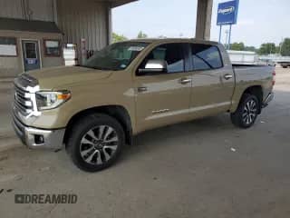2020 Toyota Tundra Limited with VIN 5TFHY5F18LX925887, listed as a Copart auction lot 59499395 with 75,833 mi miles and Clean title. Bid and sale history available at DreamBid. Image 1.