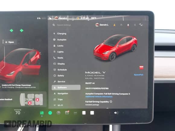2020 Tesla Model Y Long Range с VIN 5YJYGDEE0LF012780, выставлен на аукционе IAAI как лот 43137505 с пробегом 89 027 миль миль и . История ставок и продаж доступна на DreamBid. Изображение 7.