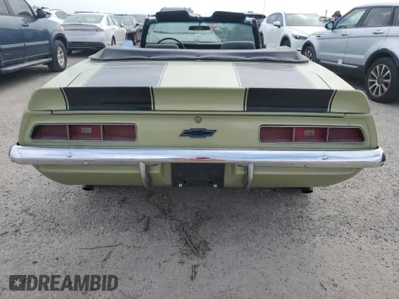 1969 Chevrolet Camaro с VIN 124679N629371, выставлен на аукционе Copart как лот 76362074 с пробегом 218 203 миль миль и Списание • Salvage title. История ставок и продаж доступна на DreamBid. Изображение 6.