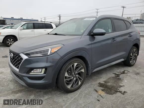 2019 Hyundai Tucson Night Edition with VIN KM8J33AL2KU873746, listed as a Copart auction lot 53400013 with 30,034 mi miles and . Bid and sale history available at DreamBid. Image 1.