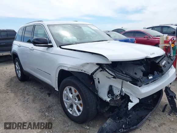 2023 Jeep Grand Cherokee Limited с VIN 1C4RJHBG3PC625434, выставлен на аукционе IAAI как лот 42295033 с пробегом 27 084 миль миль и . История ставок и продаж доступна на DreamBid. Изображение 1.