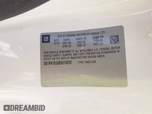 2014 Chevrolet Camaro SS с VIN 2G1FK1EJ9E9219072, выставлен на аукционе IAAI как лот 43384227 с пробегом 163 582 миль миль и . История ставок и продаж доступна на DreamBid. Изображение 9.