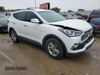 2018 Hyundai Santa Fe 2.4L z VIN 5XYZU3LB7JG535123, wystawiony jako Copart lot #71898235 z przebiegiem 109 333 mil mil oraz Szkoda całkowita • Salvage title. Historia ofert i sprzedaży dostępna na DreamBid. Obrazek 4.