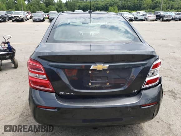2018 Chevrolet Sonic LT with VIN 1G1JD5SG6J4105306, listed as a Copart auction lot 60956373 with 78,742 mi miles and Non repairable. Bid and sale history available at DreamBid. Image 6.