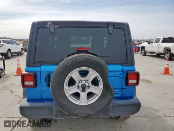 2021 Jeep Wrangler Sport S с VIN 1C4GJXAN0MW790739, выставлен на аукционе Copart как лот 47780115 с пробегом Не указан миль и Списание • Salvage title. История ставок и продаж доступна на DreamBid. Изображение 6.