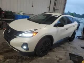 2024 Nissan Murano SV with VIN 5N1AZ2BS9RC118432, listed as a Copart auction lot 64796995 with 568 mi miles and Salvage title. Bid and sale history available at DreamBid. Image 1.