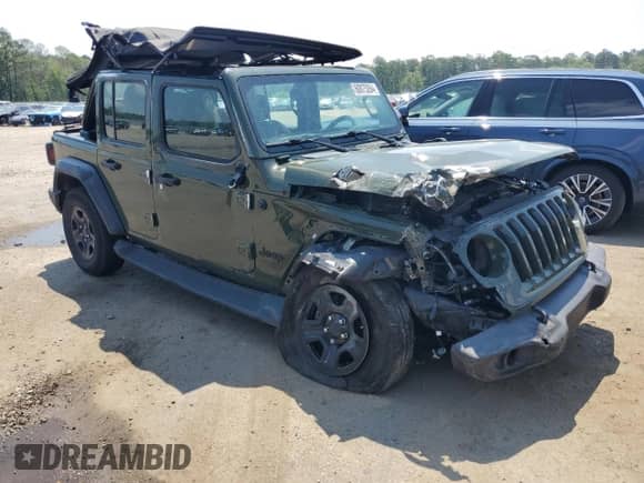 2021 Jeep Wrangler Unlimited Sport с VIN 1C4HJXDG6MW737612, выставлен на аукционе Copart как лот 60875264 с пробегом 29 220 миль миль и Списание • Salvage title. История ставок и продаж доступна на DreamBid. Изображение 4.