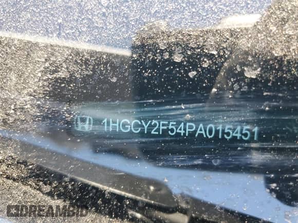 2023 Honda Accord Sport with VIN 1HGCY2F54PA015451, listed as a Copart auction lot 82287985 with 42,689 mi miles and Salvage title. Bid and sale history available at DreamBid. Image 12.