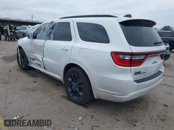 2024 Dodge Durango SXT with VIN 1C4RDHAG0RC246290, listed as a IAAI auction lot 41620069 with 4,752 mi miles and . Bid and sale history available at DreamBid. Image 3.