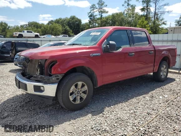 2017 Ford F-150 XL with VIN 1FTEW1C8XHKE44109, listed as a Copart auction lot 80158985 with 201,444 mi miles and Salvage title. Bid and sale history available at DreamBid. Image 1.