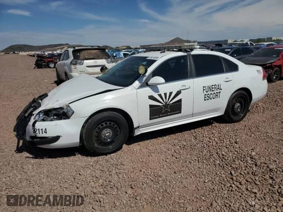 2012 Chevrolet Impala Police Police z VIN 2G1WD5E36C1233624, wystawiony jako Copart lot #63424895 z przebiegiem 106 205 mil mil oraz Szkoda całkowita • Salvage title. Historia ofert i sprzedaży dostępna na DreamBid. Obrazek 1.