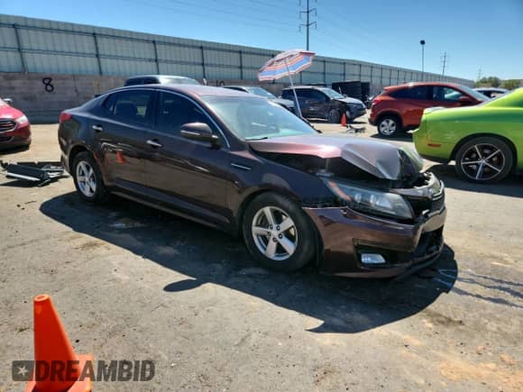 2015 Kia Optima LX with VIN 5XXGM4A72FG378981, listed as a Copart auction lot 81263895 with 122,587 mi miles and Salvage title. Bid and sale history available at DreamBid. Image 4.