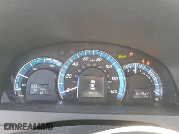 2013 Toyota Camry LE z VIN 4T1BD1FK2DU091035, wystawiony jako Copart lot #80961115 z przebiegiem 124 834 mil mil oraz Szkoda całkowita • Salvage title. Historia ofert i sprzedaży dostępna na DreamBid. Obrazek 9.