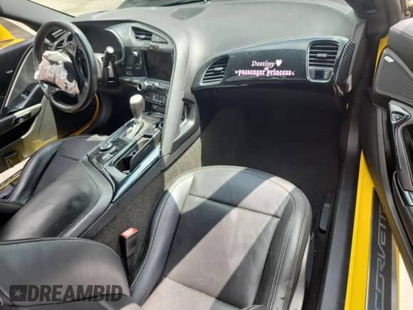 2014 Chevrolet Corvette Z51 3LT with VIN 1G1YM2D7XE5101804, listed as a Copart auction lot 80077985 with 55,821 mi miles and Salvage title. Bid and sale history available at DreamBid. Image 8.