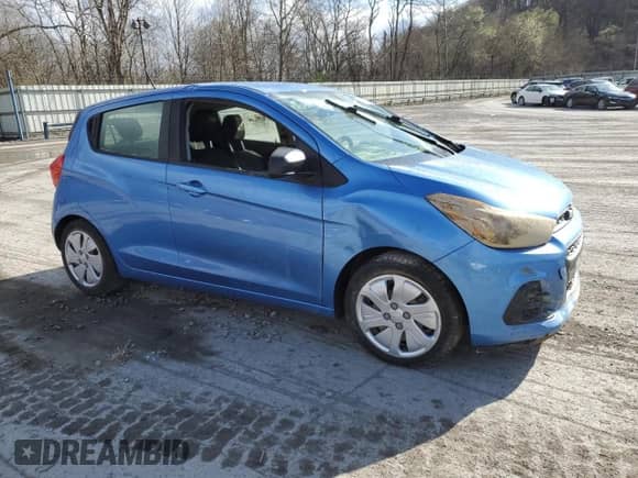 2018 Chevrolet Spark LS with VIN KL8CB6SA9JC422776, listed as a Copart auction lot 52107085 with Not provided miles and Salvage title. Bid and sale history available at DreamBid. Image 4.