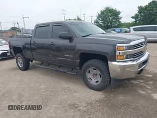 2015 Chevrolet Silverado 2500HD Work Truck with VIN 1GC1CUEG5FF135554, listed as a IAAI auction lot 41945596 with 116,483 mi miles and . Bid and sale history available at DreamBid. Image 1.
