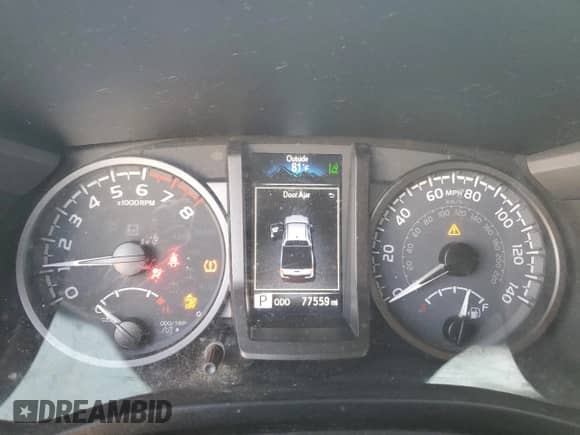 2021 Toyota Tacoma SR with VIN 3TMCZ5AN1MM425739, listed as a Copart auction lot 84917565 with 77,559 mi miles and Clean title. Bid and sale history available at DreamBid. Image 9.