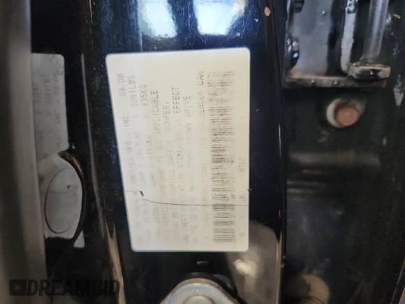 2009 Honda Accord EX-L with VIN 1HGCP368X9A015380, listed as a Copart auction lot 85553725 with 96,927 mi miles and Clean title. Bid and sale history available at DreamBid. Image 12.