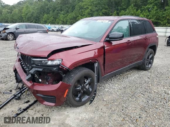 2023 Jeep Grand Cherokee Altitude with VIN 1C4RJGAG1PC557243, listed as a Copart auction lot 67358645 with 20,488 mi miles and Salvage title. Bid and sale history available at DreamBid. Image 1.
