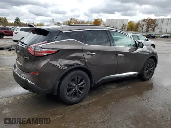 2018 Nissan Murano SV z VIN 5N1AZ2MH1JN181714, wystawiony jako Copart lot #89545025 z przebiegiem 55 909 mil mil oraz Szkoda całkowita • Salvage title. Historia ofert i sprzedaży dostępna na DreamBid. Obrazek 3.