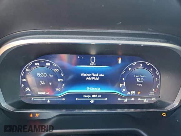 2023 Chevrolet Tahoe Premier with VIN 1GNSKSKD0PR434754, listed as a Copart auction lot 84186125 with 50,363 mi miles and Salvage title. Bid and sale history available at DreamBid. Image 9.