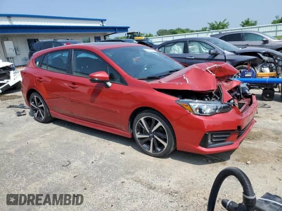 2020 Subaru Impreza Special Sports with VIN 4S3GTAM65L3731133, listed as a Copart auction lot 60515585 with 41,012 mi miles and Salvage title. Bid and sale history available at DreamBid. Image 4.