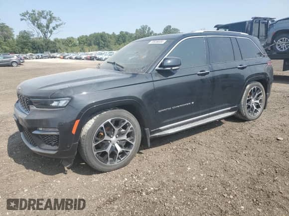 2022 Jeep Grand Cherokee Summit Reserve z VIN 1C4RJHEG4N8614387, wystawiony jako Copart lot #70836634 z przebiegiem Nie podano mil oraz Szkoda całkowita • Salvage title. Historia ofert i sprzedaży dostępna na DreamBid. Obrazek 1.