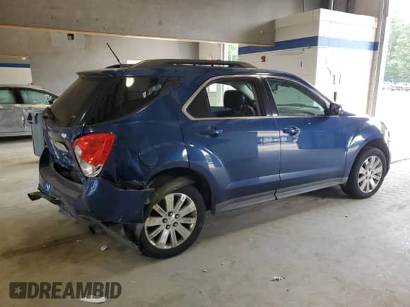 2010 Chevrolet Equinox 2LT with VIN 2CNFLPEY8A6286371, listed as a Copart auction lot 61936395 with 276,123 mi miles and Salvage title. Bid and sale history available at DreamBid. Image 3.