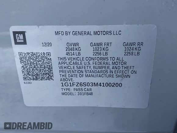 2021 Chevrolet Bolt EV Premier с VIN 1G1FZ6S03M4100200, выставлен на аукционе IAAI как лот 41327063 с пробегом 34 846 миль миль и . История ставок и продаж доступна на DreamBid. Изображение 9.