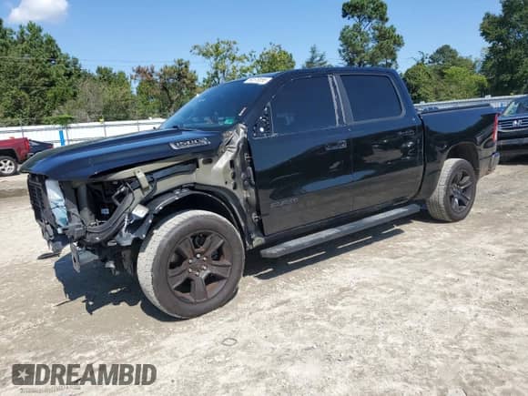2020 Ram 1500 Big Horn z VIN 1C6SRFFT0LN419063, wystawiony jako Copart lot #80578555 z przebiegiem 59 995 mil mil oraz Szkoda całkowita • Salvage title. Historia ofert i sprzedaży dostępna na DreamBid. Obrazek 1.