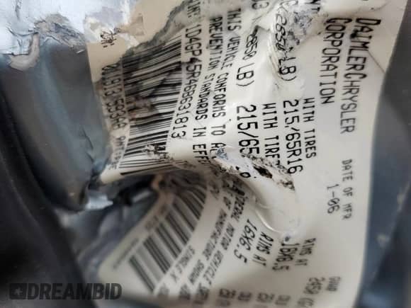 2006 Dodge Caravan SXT z VIN 1D4GP45R46B631813, wystawiony jako Copart lot #81575835 z przebiegiem Nie podano mil oraz Nie do naprawy • Non repairable. Historia ofert i sprzedaży dostępna na DreamBid. Obrazek 12.