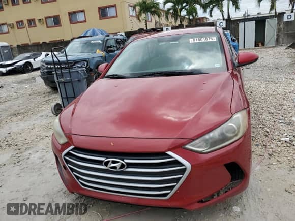 2017 Hyundai Elantra SE with VIN KMHD74LF0HU190600, listed as a Copart auction lot 81501075 with 144,234 mi miles and Salvage title. Bid and sale history available at DreamBid. Image 5.