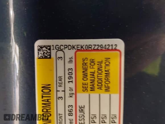 2024 Chevrolet Silverado 1500 LT с VIN 1GCPDKEK0RZ294212, выставлен на аукционе IAAI как лот 42310678 с пробегом 20 720 миль миль и . История ставок и продаж доступна на DreamBid. Изображение 9.