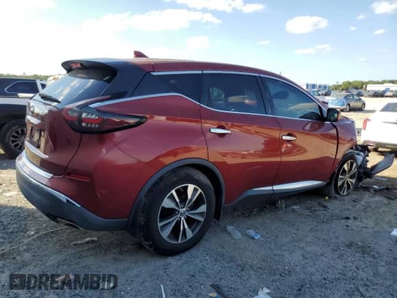 2019 Nissan Murano S with VIN 5N1AZ2MJ0KN114624, listed as a Copart auction lot 87110155 with 15,384 mi miles and Non repairable. Bid and sale history available at DreamBid. Image 3.
