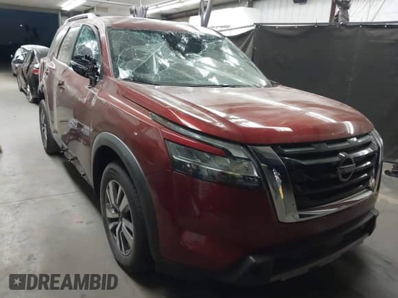 2023 Nissan Pathfinder SL with VIN 5N1DR3CA1PC203710, listed as a IAAI auction lot 42272397 with Not provided miles and . Bid and sale history available at DreamBid. Image 1.