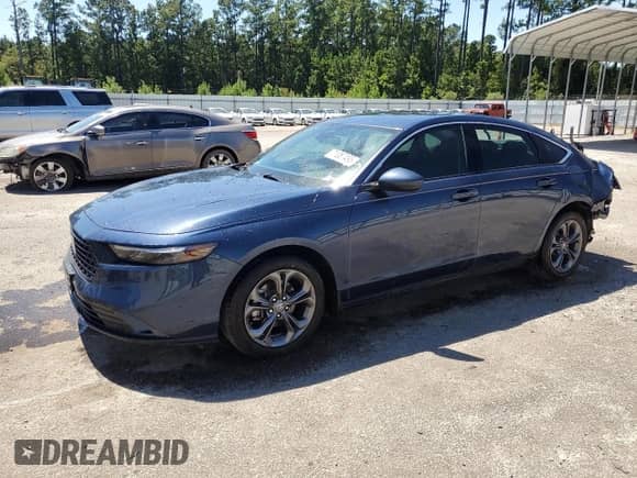 2024 Honda Accord EX with VIN 1HGCY1F32RA006436, listed as a Copart auction lot 71087495 with 14,984 mi miles and Salvage title. Bid and sale history available at DreamBid. Image 1.