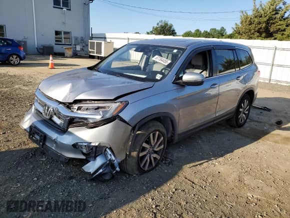 2020 Honda Pilot EX-L z VIN 5FNYF6H58LB045293, wystawiony jako Copart lot #67764455 z przebiegiem 77 721 mil mil oraz Szkoda całkowita • Salvage title. Historia ofert i sprzedaży dostępna na DreamBid. Obrazek 1.