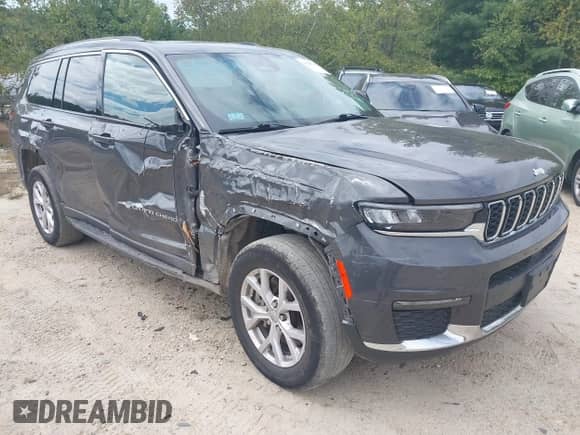 2022 Jeep Grand Cherokee Limited z VIN 1C4RJKBG5N8514090, wystawiony jako IAAI lot #43226515 z przebiegiem 52 214 mil mil oraz . Historia ofert i sprzedaży dostępna na DreamBid. Obrazek 1.