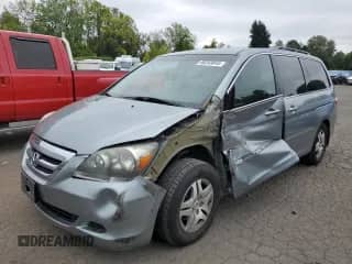 2007 Honda Odyssey EX z VIN 5FNRL38497B072950, wystawiony jako Copart lot #80343045 z przebiegiem 137 170 mil mil oraz Szkoda całkowita • Salvage title. Historia ofert i sprzedaży dostępna na DreamBid. Obrazek 1.