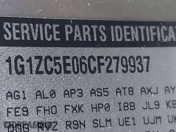 2012 Chevrolet Malibu 1LT с VIN 1G1ZC5E06CF279937, выставлен на аукционе IAAI как лот 43390946 с пробегом 333 330 миль миль и . История ставок и продаж доступна на DreamBid. Изображение 9.