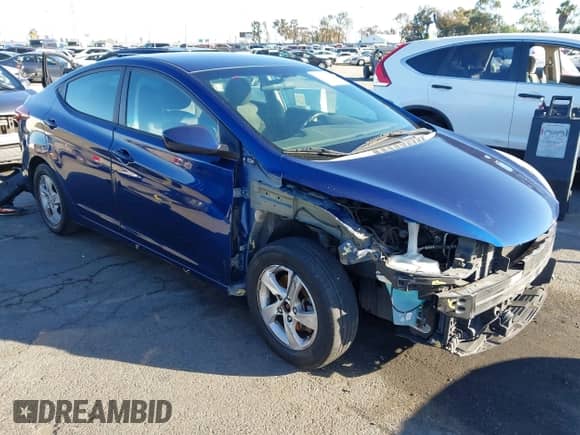 2015 Hyundai Elantra SE with VIN 5NPDH4AE6FH583164, listed as a IAAI auction lot 43449153 with 117,324 mi miles and . Bid and sale history available at DreamBid. Image 1.