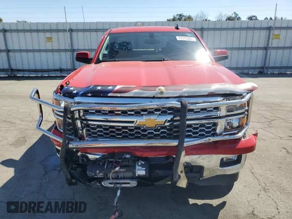 2015 Chevrolet Silverado 1500 LT with VIN 3GCPCREC9FG136726, listed as a Copart auction lot 71115305 with 37,077 mi miles and Salvage title. Bid and sale history available at DreamBid. Image 5.