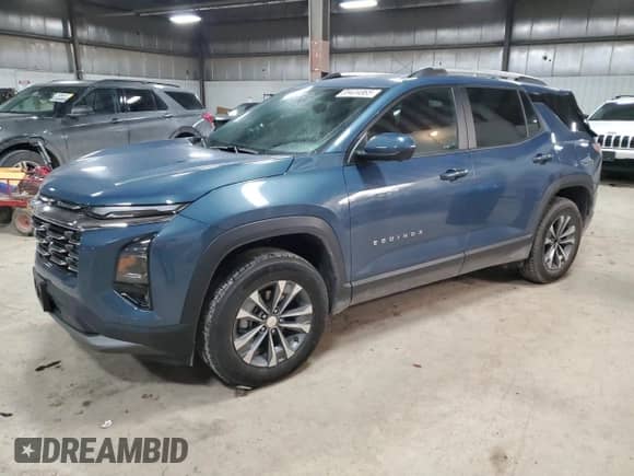 2025 Chevrolet Equinox AWD LT with VIN 3GNAXPEG4SL146803, listed as a Copart auction lot 89404865 with 3,711 mi miles and Salvage title. Bid and sale history available at DreamBid. Image 1.